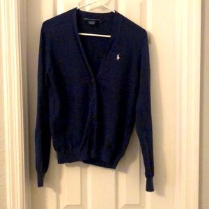 Navy Blue Casual Cardigan